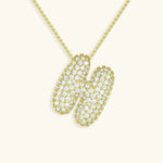 Bubble Initial Necklace