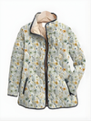 HATTIE™ | Enchanting Floral Print Quilted Jacket