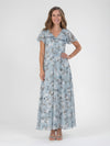 Mariam | Floral Chiffon Maxi Dress