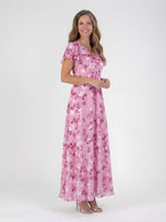 Mariam | Floral Chiffon Maxi Dress