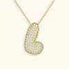 Bubble Initial Necklace