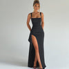 Livia™ Elegant Formal Slip Maxi Dress with Open Back