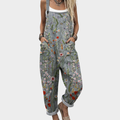 Darcy™ | Grey Floral Overalls
