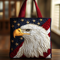 Patriotic Bald Eagle Pride | Handmade Quilted Tote