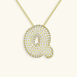Bubble Initial Necklace