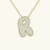Bubble Initial Necklace