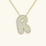 Bubble Initial Necklace