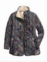REINA™ | Quilted Jacket with Vintage Floral Print