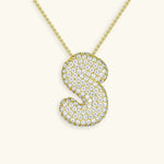 Bubble Initial Necklace