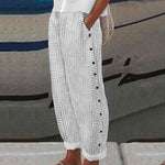 Inaya™ Seabreeze Stripe Button Trousers