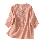 Sophie™ Embroidered Cotton Floral Blouse