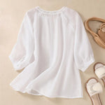 Sophie™ Embroidered Cotton Floral Blouse