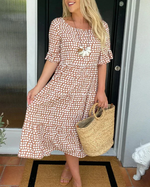 Julia™ Short-Sleeve Midi Dress