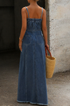 Hana | Vintage Denim Maxi Dress