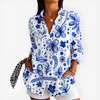 Blue Blossom Botanical Blouse