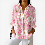 Blush Blossom Floral Blouse