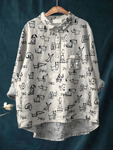 Raina™ - Women's Cute Dog Print Casual Shirt