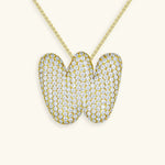 Bubble Initial Necklace