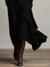 Arielle Vintage Asymmetrical Turtleneck Dress