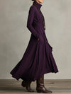 Arielle Vintage Asymmetrical Turtleneck Dress