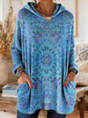 Alice™ Retro Ethnic Print Hooded Tunic