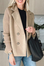 Camryn™ Elegant Knit-Sleeve Blazer