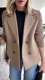 Camryn™ Elegant Knit-Sleeve Blazer