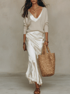 Isolde™ Knit & Satin Ensemble