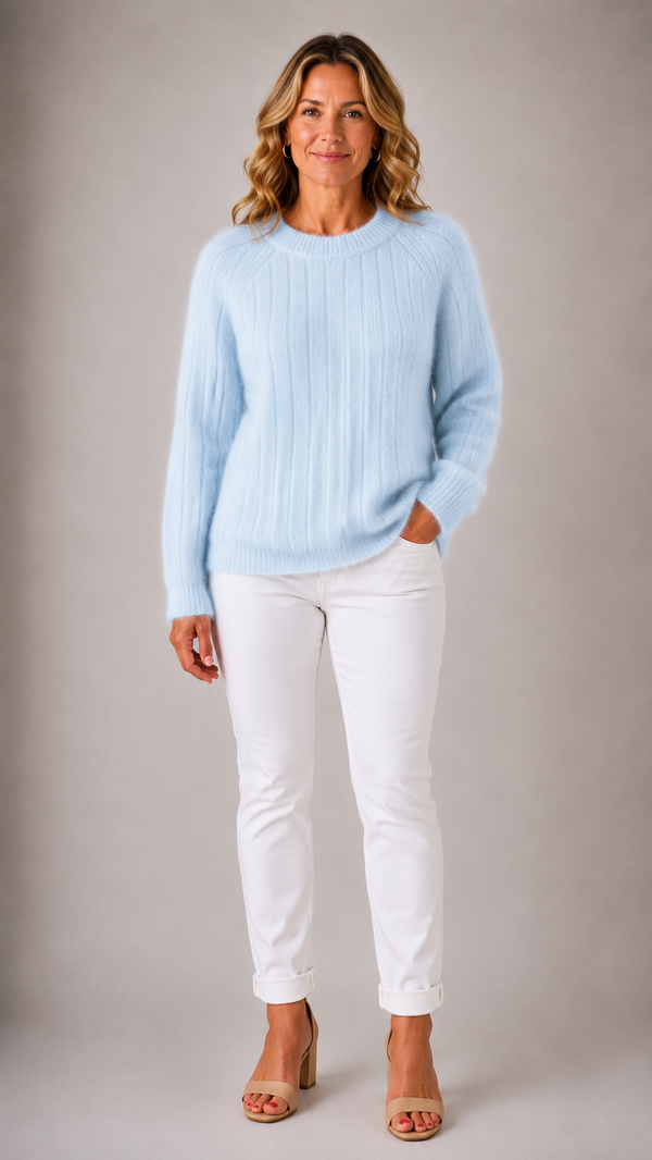 Milana Solid Colour Fluffy Sweater