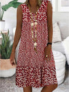 Niana™ Sleeveless Floral V-Neck Dress