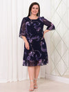 Emma™ Midnight Swirl Chiffon Dress