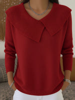 Yareli Elegant Collar Knit Jumper