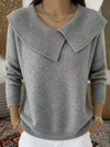 Yareli Elegant Collar Knit Jumper