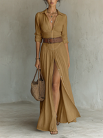 Camille™ Linen Blend Maxi Dress
