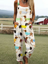 Agnes™ - Playful Dog Print Jumpsuit