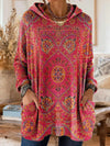 Alice™ Retro Ethnic Print Hooded Tunic