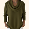 Marie Elegant Cowl Neck Knit Sweater