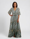 Amber | Floral V-Neck Maxi Dress