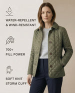 Olive™ Quilted Button-Up Jacket