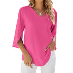 Jadzia™ Relaxed V-Neck Blouse