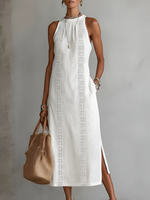 Emberly™ Relaxed Embroidered Midi Dress