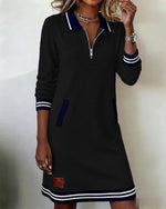 Saylor™ Zip Collar Sweatshirt Dress