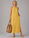 Emberly™ Relaxed Embroidered Midi Dress