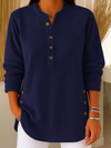 Renata Ribbed Button Detail Tunic