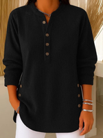 Renata Ribbed Button Detail Tunic
