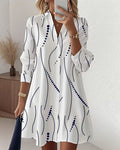 Juliette™ Wavy Collar A-Line Dress