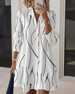 Juliette™ Wavy Collar A-Line Dress