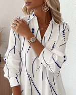 Juliette™ Wavy Collar A-Line Dress