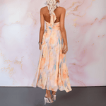 Micah™ Halterneck Watercolour Print Dress