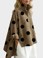 Pollie™ Artistic Polka Dot Denim Top